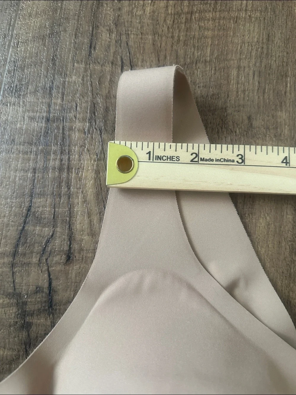 Honey Love V Neck Bra Sand L 38 B/C NWOT